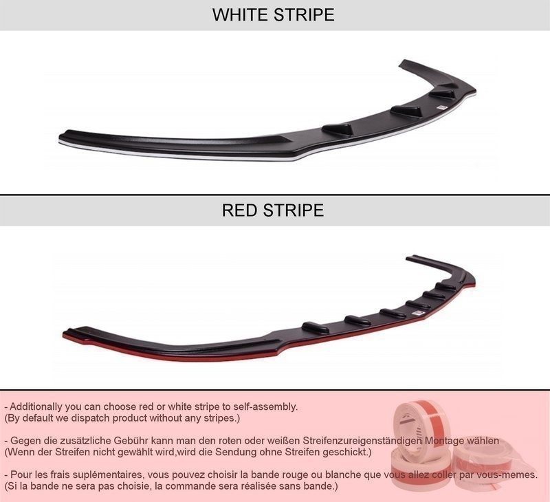 Maxton Front Ansatz für MERCEDES SLK R171 (FÜR ME-SLK-R171-AMG172-F1) schwarz matt ME-SLK-R171-AMG172-FD1-T