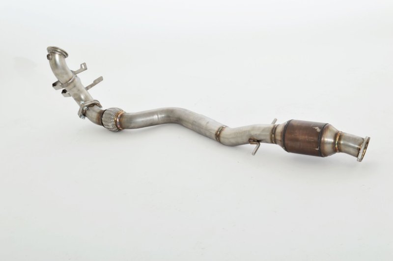 Friedrich Motorsport 70mm Downpipe mit 200 Zellen Sport-Kat. Edelstahl 881169A-HRTKATG