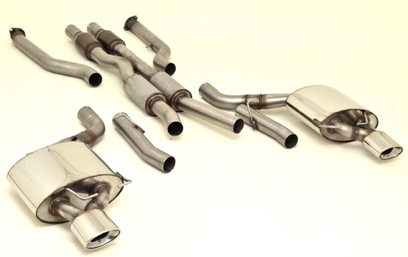 Friedrich Motorsport 70mm Duplex-Anlage mit 200 Zellen Sport-Kats. BMW E63 881344D-X