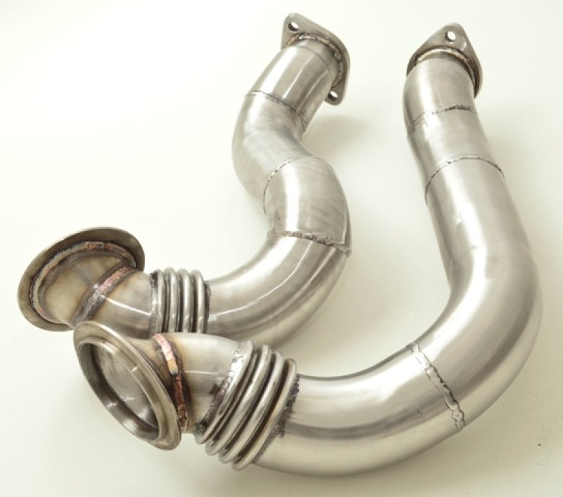 Friedrich Motorsport 2x70mm Downpipe-Satz ohne 200 Zellen Sport-Kat. Edelstahl 881350-DP