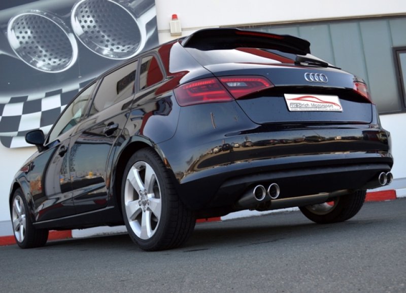 Friedrich Motorsport Duplex Sportendschalldämpfer Audi A3 8V Sportback Frontantrieb 921053BD-X