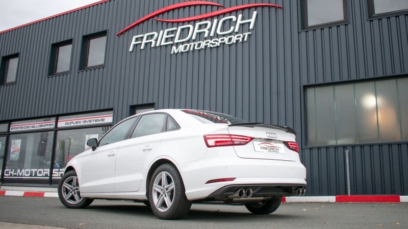 Friedrich Motorsport Duplex Sportendschalldämpfer Audi A3 8V Limousine Frontantrieb 921066D-X