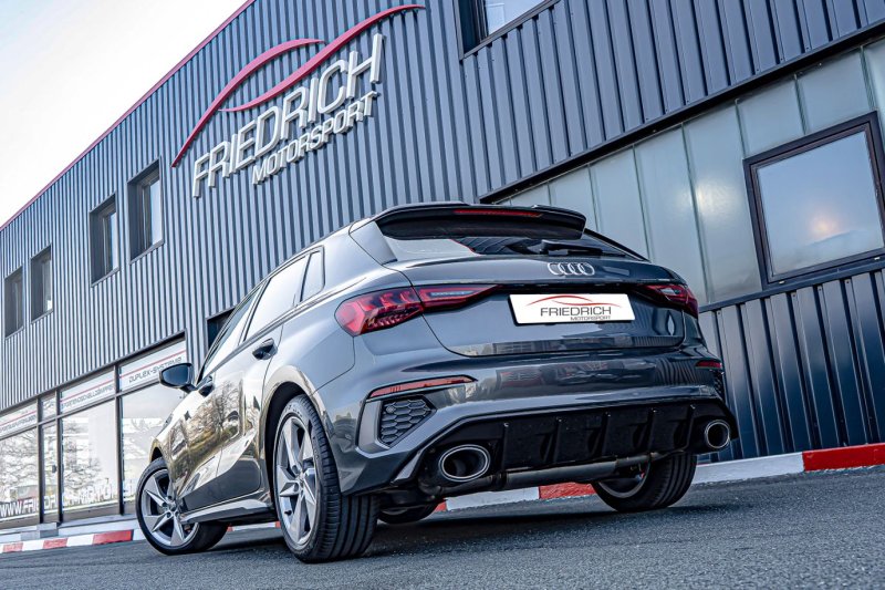 Friedrich Motorsport Duplex Sportendschalldämpfer Audi A3 GY Sportback Frontantrieb 921083BSLD-X