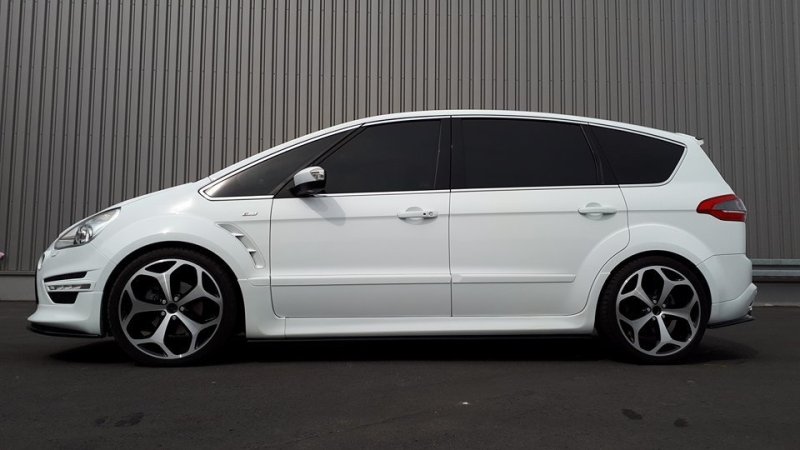 Maxton Seitenschweller Ansatz für Ford S-Max Titanium Mk1 FL schwarz Hochglanz FO-SMAX-1F-SD1-G