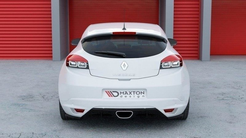 Maxton Heck Ansatz Flaps Diffusor für RENAULT MEGANE 3 RS schwarz Hochglanz RE-ME-3-RS-RSD1-G