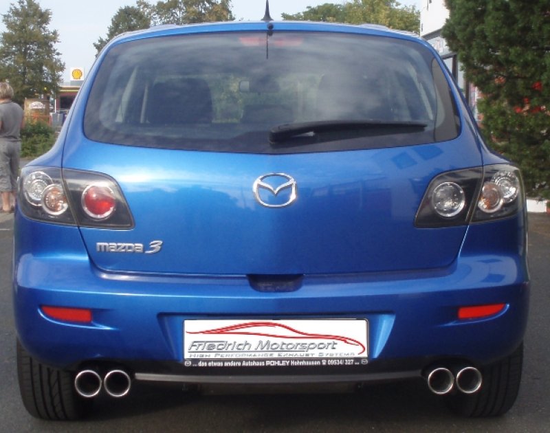 Friedrich Motorsport Gr.A Duplexanlage Mazda 3 (BK) Schrägheck 962204D-X