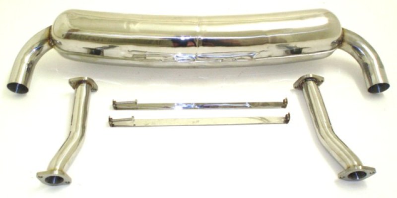 Friedrich Motorsport Duplex Sportendschalldämpfer Edelstahl 970100D