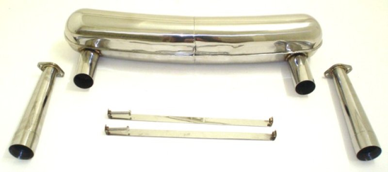 Friedrich Motorsport Duplex Sportendschalldämpfer Edelstahl 970100DRSR