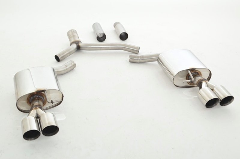 Friedrich Motorsport 76mm Duplex-Sportendschalldämpfer Audi A5 B8 Sportback Frontantrieb und Quattro 971034D-x3-X