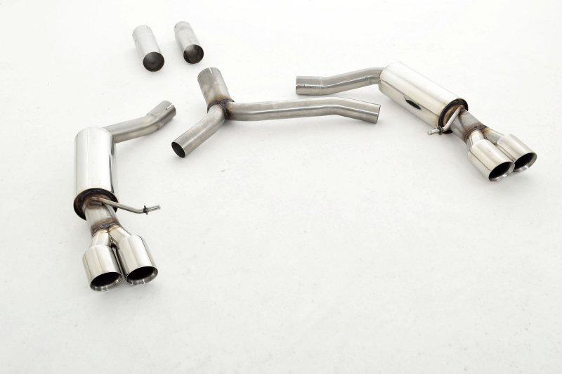 Friedrich Motorsport 76mm Duplex-Sportendschalldämpfer Audi A5 B8 Sportback Frontantrieb und Quattro 971038ASLD-x3-X