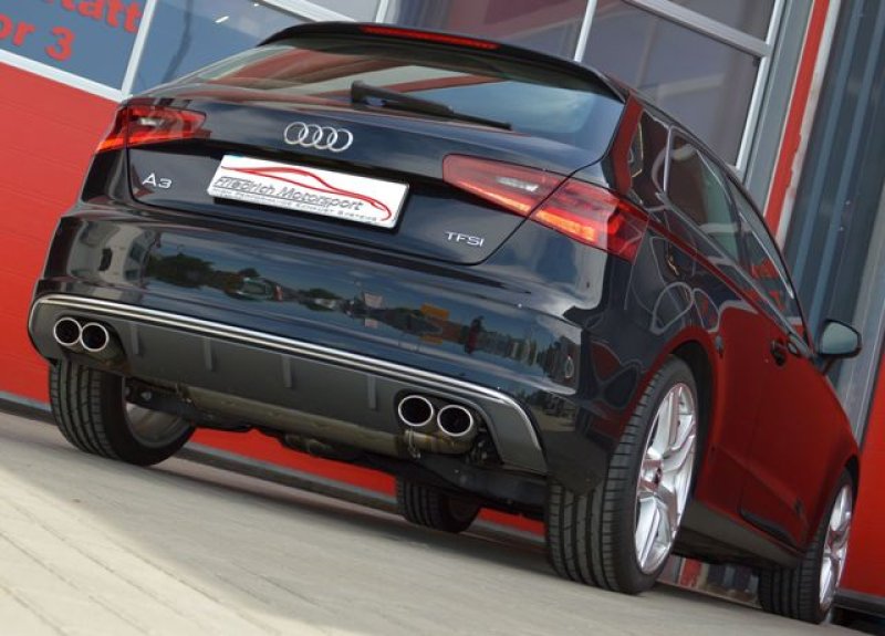 Friedrich Motorsport Duplex Sportendschalldämpfer Audi A3 8V 3-Türer Frontantrieb 971050BSLD-X