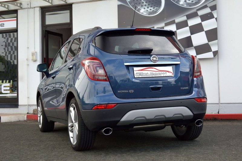 Friedrich Motorsport Duplex Sportendschalldämpfer Opel Mokka / Mokka X Frontantrieb und Allrad 971111TD-X
