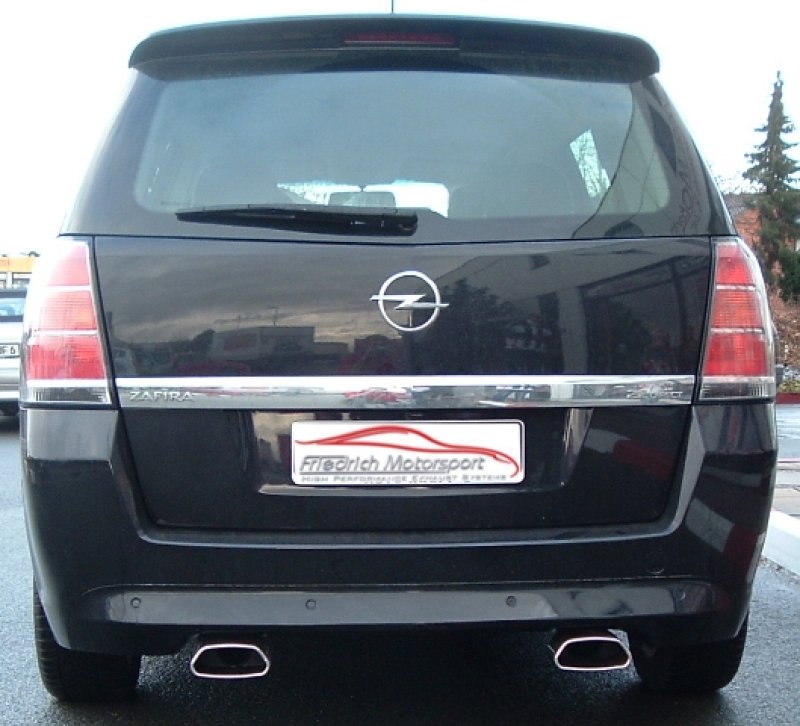Friedrich Motorsport Duplex Sportendschalldämpfer Opel Zafira B 971174D-x