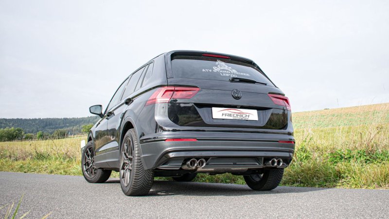 Friedrich Motorsport 76mm Duplex-Sportendschalldämpfer VW Tiguan II 971439BTD-X3-X