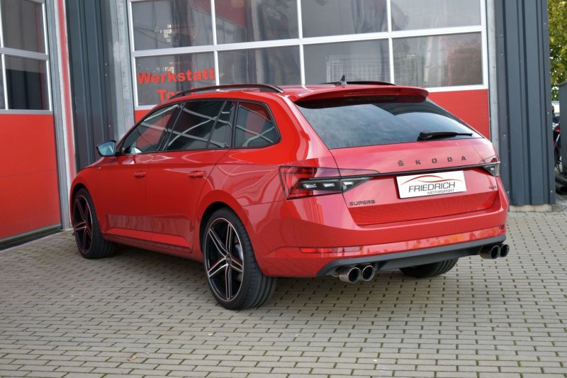 Friedrich Motorsport 76mm Duplex-Sportendschalldämpfer Skoda Superb 3V (3T) 972520OTD-x3-X