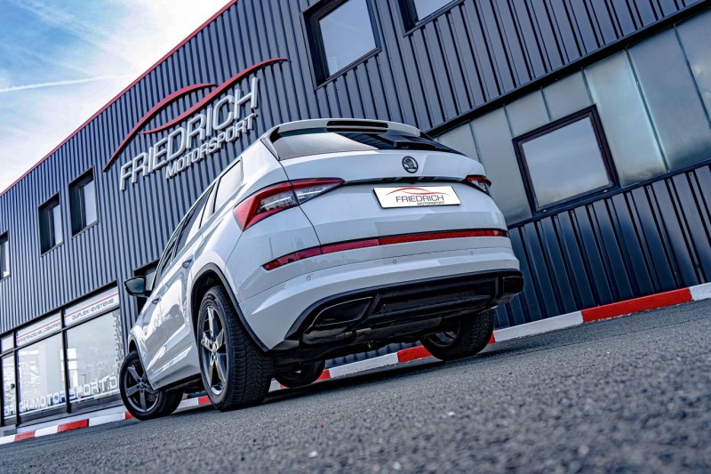 Friedrich Motorsport 76mm Duplex-Sportendschalldämpfer Skoda Kodiaq NS Allrad 972539RLOTD-X3