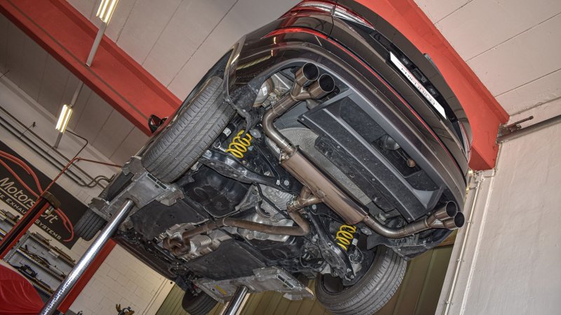 Friedrich Motorsport 76mm Duplex-Sportendschalldämpfer Skoda Kodiaq RS NS Allrad 972539ROTD-X3-X