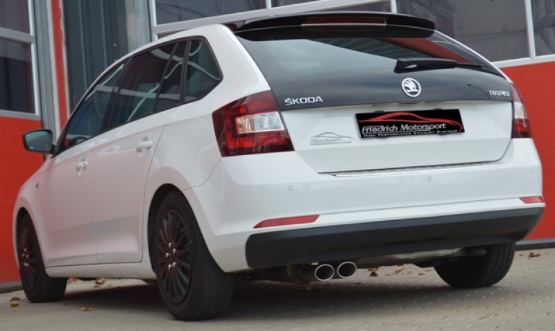 Friedrich Motorsport Sportendschalldämpfer Skoda Rapid Spaceback NH 972543-X