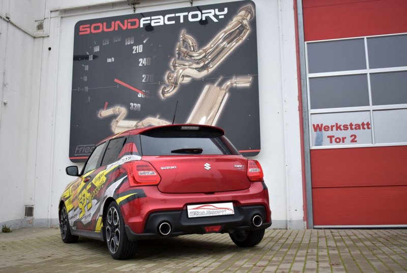 Friedrich Motorsport Duplex Sportendschalldämpfer Suzuki Swift Sport (AZ/RZ) 972810TD-X