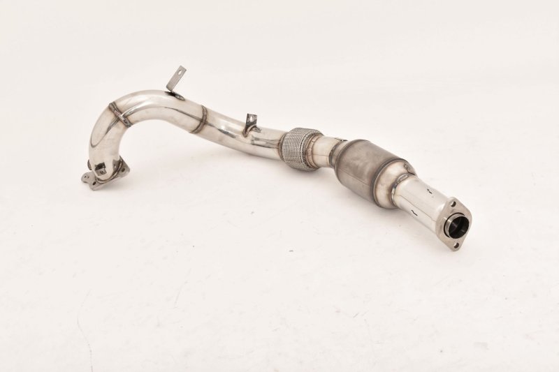 Friedrich Motorsport 76mm Downpipe mit 200 Zellen Sport-Kat. Edelstahl 980715T-X3-DPKATG