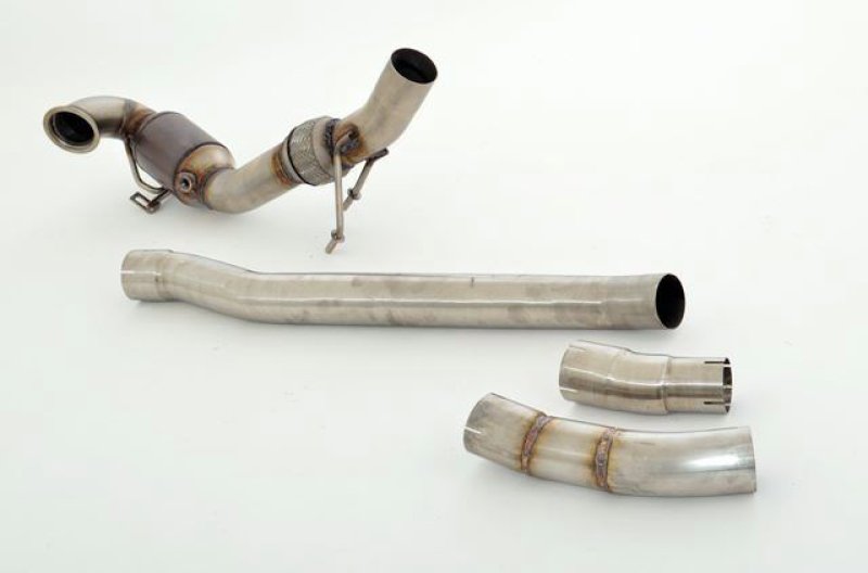 Friedrich Motorsport 76mm Downpipe mit Sport-Kat. Edelstahl 981004S-X3-DPKAHJS