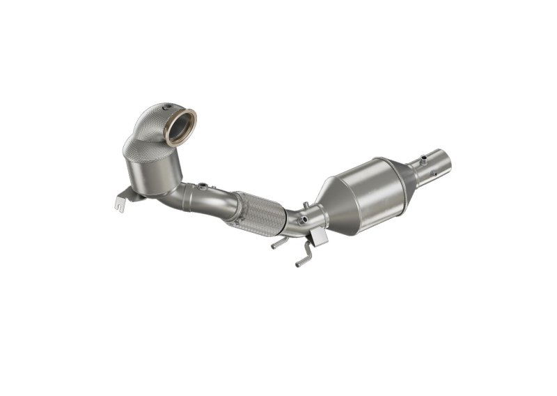 Friedrich Motorsport 76mm Downpipe mit 200 Zellen HJS Sport-Kat. & OPF Edelstahl 981004T-DPKAHJS