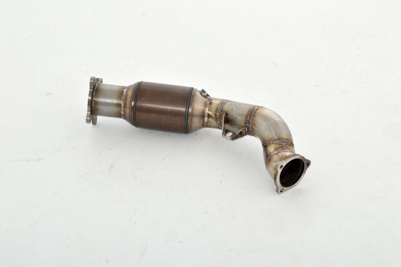 Friedrich Motorsport 76mm Downpipe mit 200 Zellen Sport-Kat. Edelstahl 981031B-X3-DPKATG