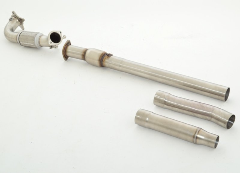 Friedrich Motorsport 76mm Downpipe mit 200 Zellen Sport-Kat. Edelstahl 981032-X3-DPKA
