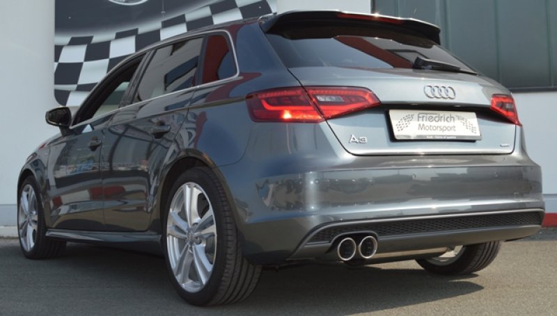 Friedrich Motorsport 76mm Anlage Audi A3 8V Sportback Quattro 981054A-x3-X