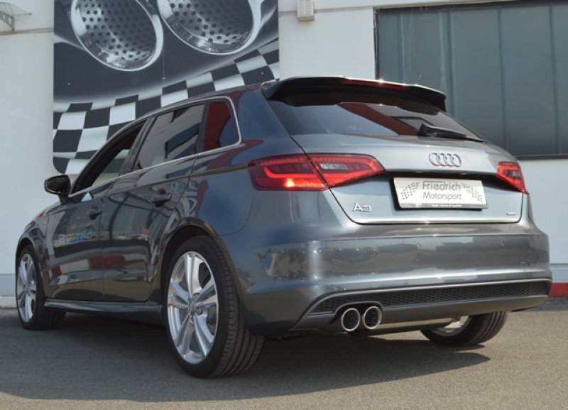 Friedrich Motorsport 76mm Anlage Audi A3 8V Sportback Quattro 981054T-x3-X