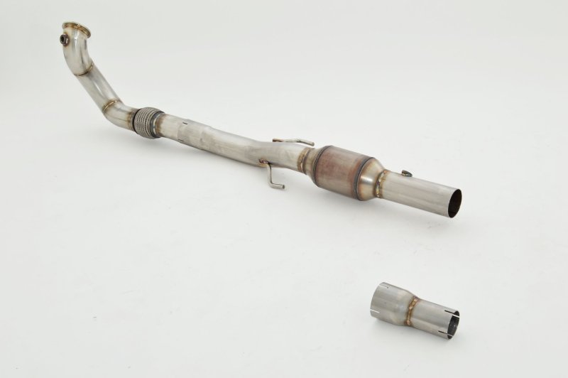 Friedrich Motorsport 76mm Downpipe mit 200 Zellen Sport-Kat. Edelstahl 981106AT-X3-DPKATG