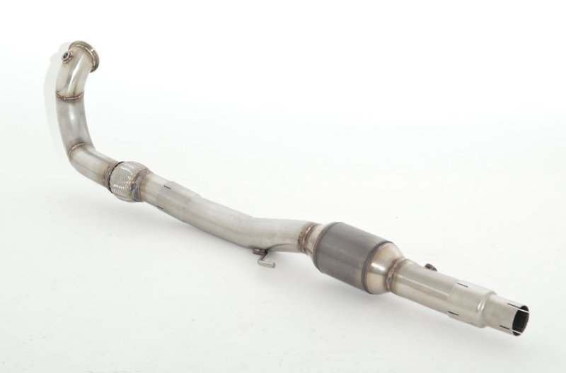 Friedrich Motorsport 76mm Downpipe mit 200 Zellen Sport-Kat. Edelstahl 981106T-X3-DPKATG