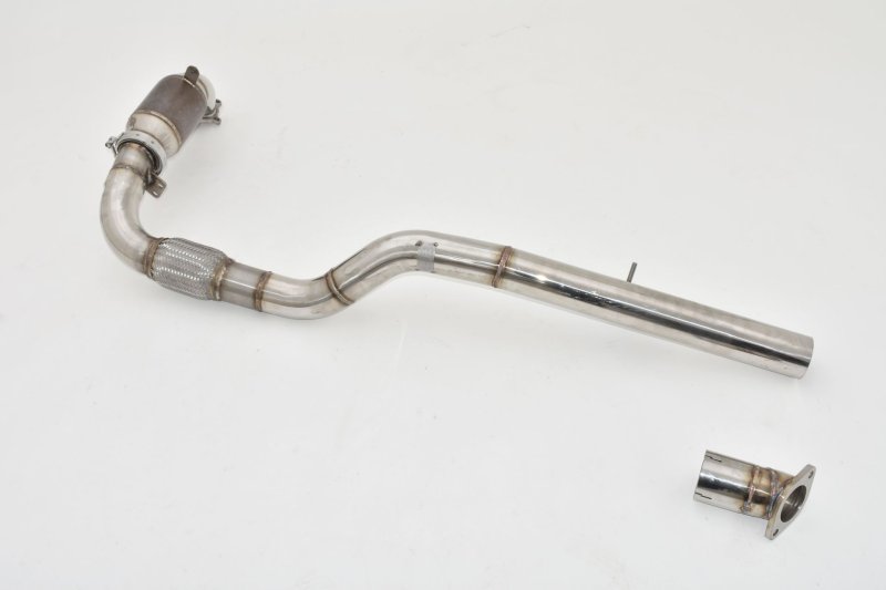 Friedrich Motorsport 76mm Downpipe mit 200 Zellen Sport-Kat. Edelstahl 981125T-X3-DPKATG