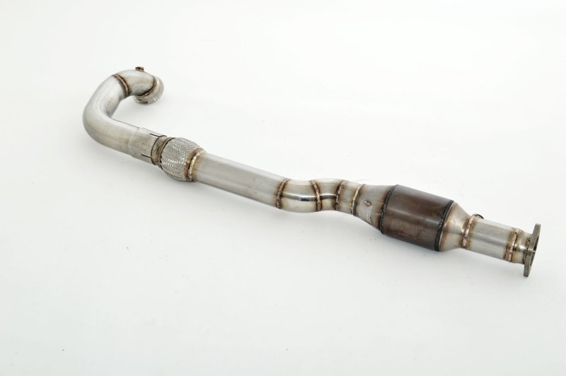 Friedrich Motorsport 76mm Downpipe mit 200 Zellen Sport-Kat. Edelstahl 981174T-X3-DPKATG