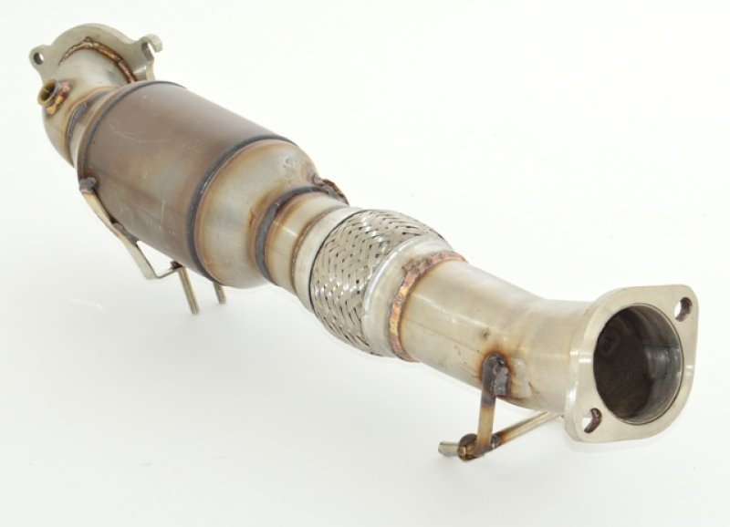 Friedrich Motorsport 76mm Downpipe mit 200 Zellen HJS Sport-Kat. Edelstahl 981202A-DPKAHJS