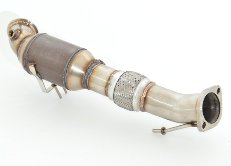Friedrich Motorsport 76mm Downpipe mit 200 Zellen HJS Sport-Kat. Ford Focus III DYB ST und Turnier DYB ST 981202AT-DPKAHJS