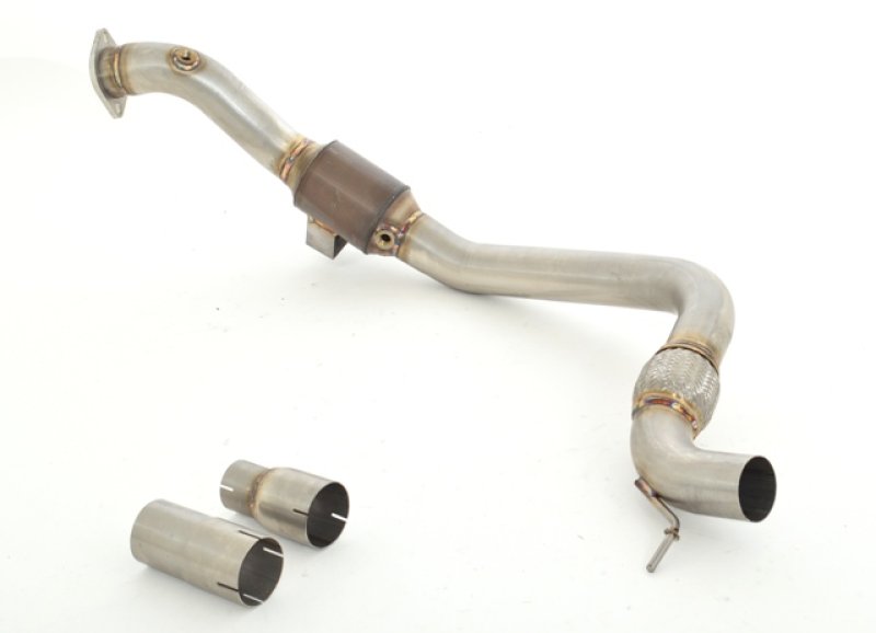 Friedrich Motorsport 76mm Downpipe mit 200 Zellen Sport-Kat. Ford Mustang Coupe und Cabrio 981206T-X3-DPKATG