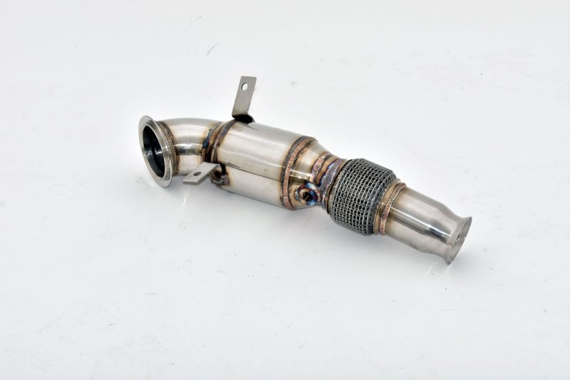 Friedrich Motorsport 76mm Downpipe mit Sport-Kat. Edelstahl 981223T-X3-DPKA