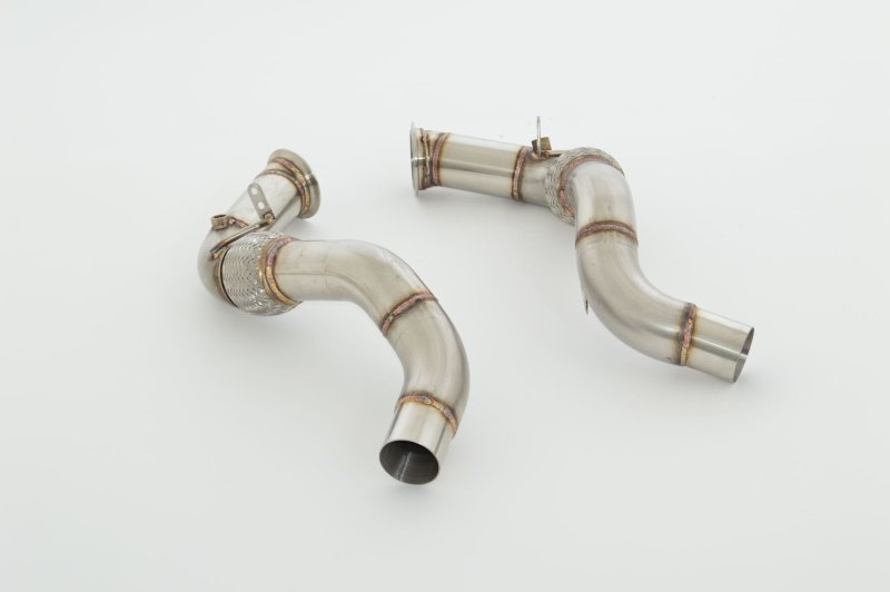 Friedrich Motorsport 2x 76mm Downpipe Edelstahl 981347-X3-DP