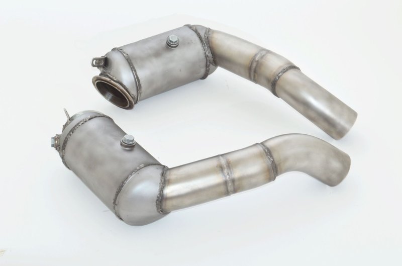 Friedrich Motorsport 76mm Downpipe-Satz mit 200 Zellen Sport-Kat. Edelstahl 981348-X3-DPKAEU6