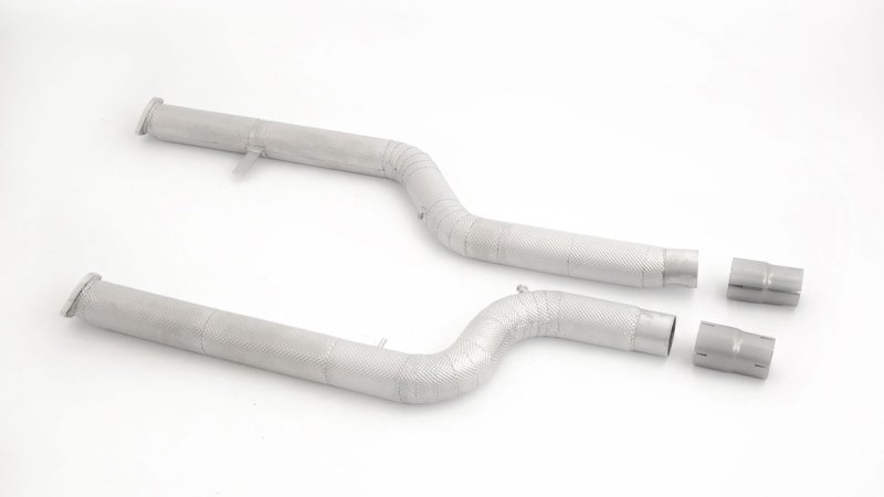 Friedrich Motorsport 2x76mm Ottopartikelfilter-Ersatzrohr Edelstahl 981378T-X3-OPFE-TI