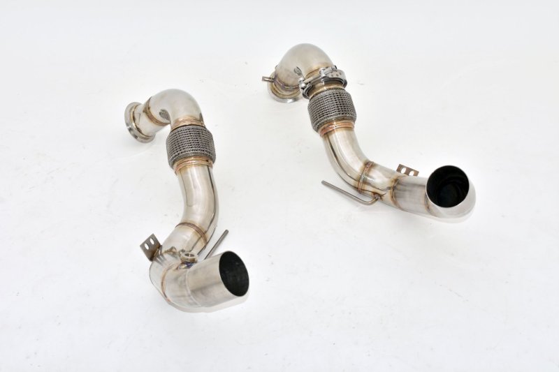 Friedrich Motorsport 76mm Downpipe-Satz Edelstahl 981390A-X3-DP
