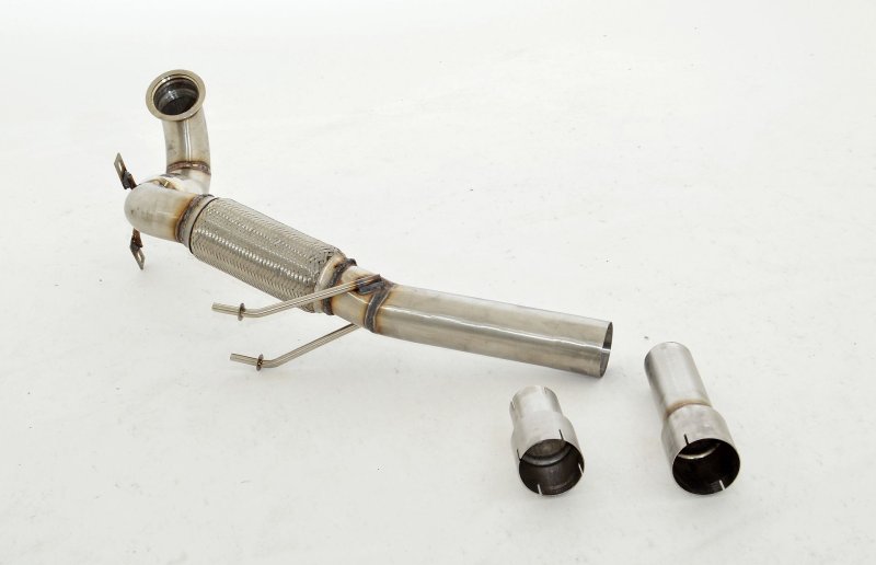 Friedrich Motorsport 3 Zoll (76mm) Downpipe mit Sport-Kat. Edelstahl 981444G-X3-DPKA