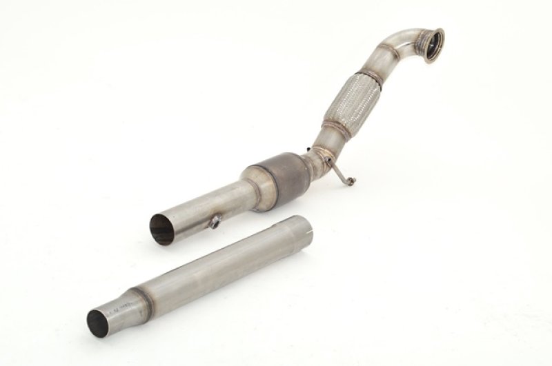Friedrich Motorsport 76mm Downpipe mit 200 Zellen Sport-Kat. VW Beetle 5C und Cabrio 981448T-X3-DPKATG