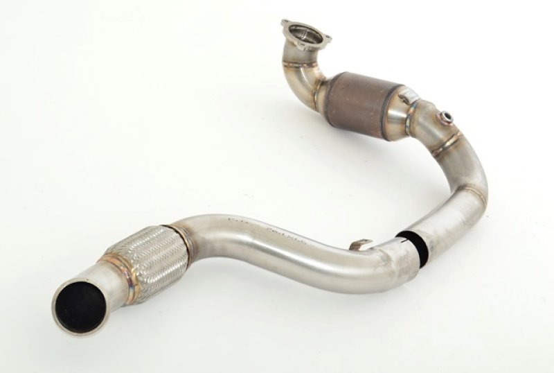 Friedrich Motorsport 76mm Downpipe mit 200 Zellen Sport-Kat. Edelstahl 981601T-DPKATG