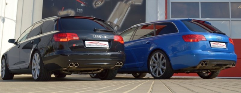 Friedrich Motorsport 2x76mm Duplex-Anlage Audi S6 4F Quattro 991018S-x3-X