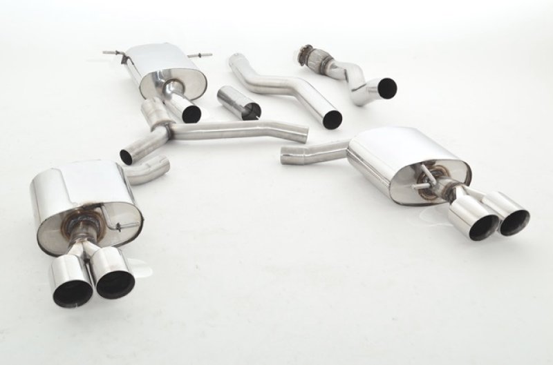 Friedrich Motorsport 76mm Duplex-Anlage Audi A5 B8 Sportback Frontantrieb und Quattro 991034-x3-X