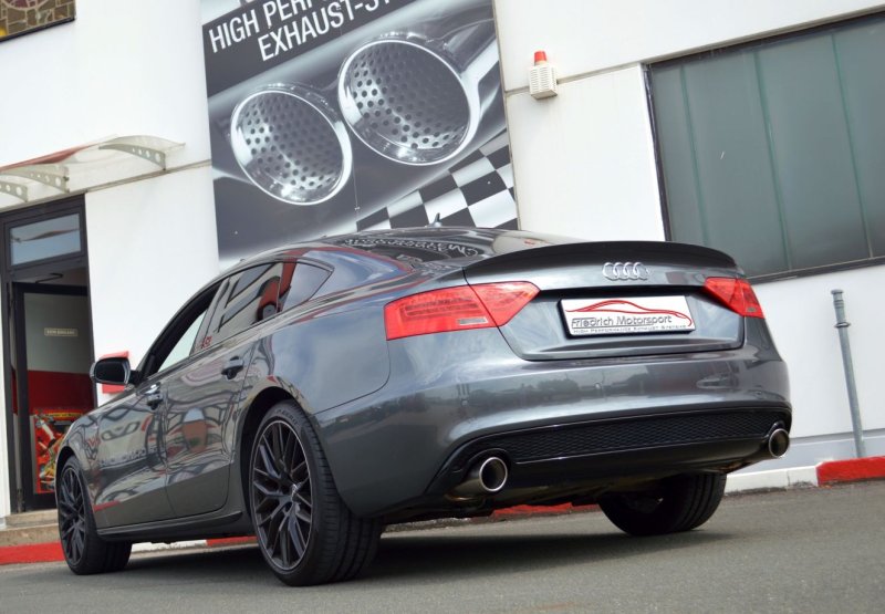 Friedrich Motorsport 76mm Duplex-Anlage Audi A5 B8 Sportback Frontantrieb und Quattro 991034-x3-X