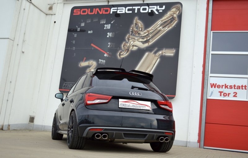 Friedrich Motorsport 76mm Duplex-Anlage mit Klappensteuerung Audi S1 und Sportback 991042SKL-x3-X