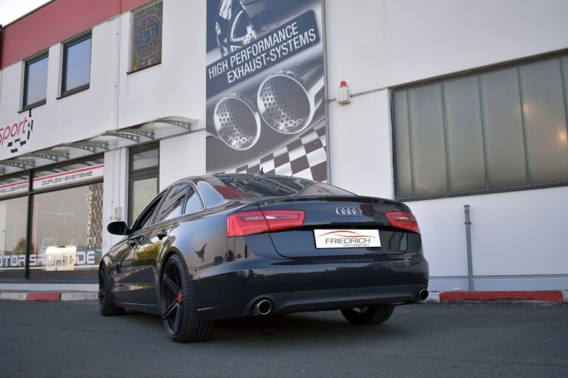 Friedrich Motorsport 76mm Duplex-Anlage Audi A6 4G Limousine und Avant Frontantrieb 991060-x3-X